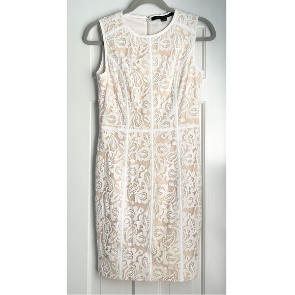 Cynthia Steffe White Lace Dress - 2 - Picture 2 of 3